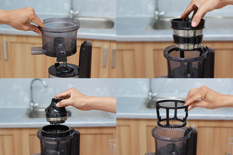 cách lắp máy ép chậm