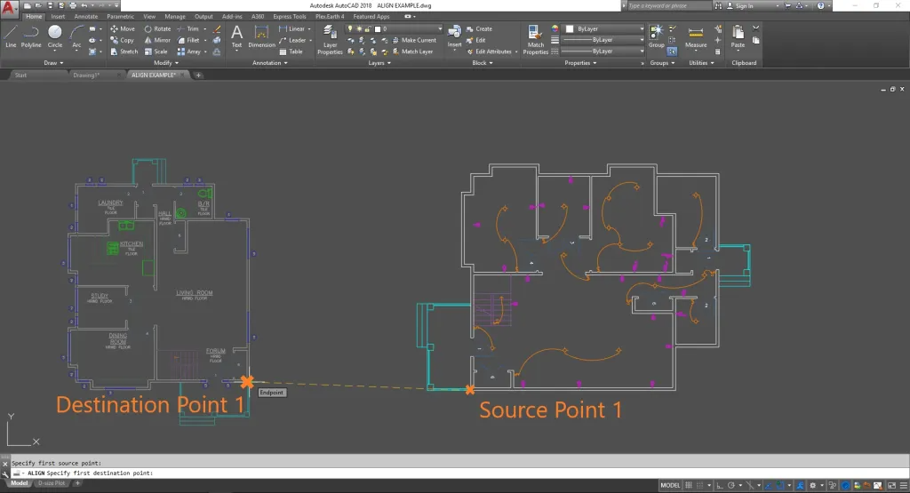 Cách dùng lệnh AL trong CAD (Bước 3)