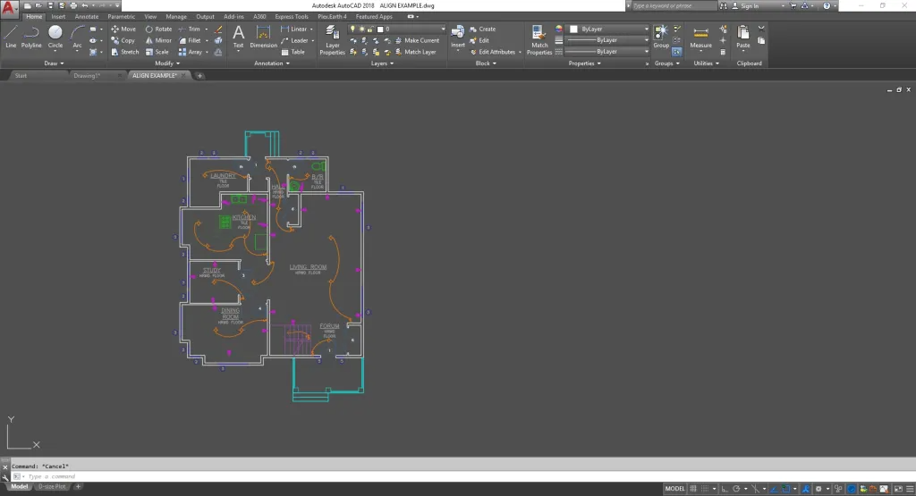 Cách dùng lệnh AL trong CAD (Bước 4)