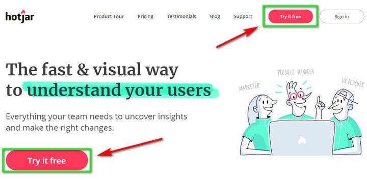 Cách cài đặt Hotjar (Bước 1)