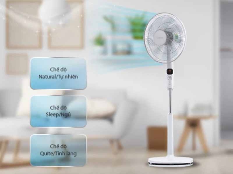 Đánh giá quạt đứng Toshiba LSD10(W)VN: nhiều chế độ gió