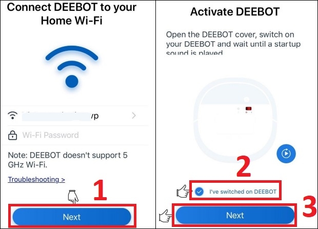 cách sử dụng app Ecovacs Home