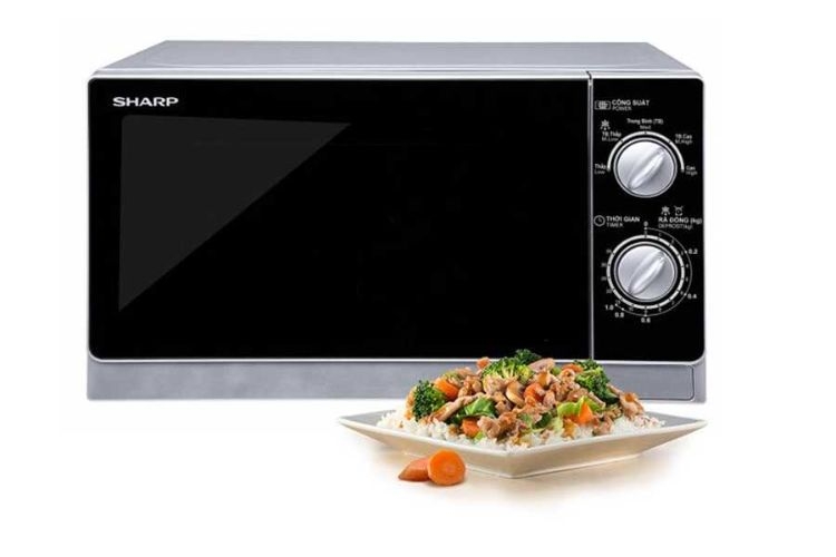Lò vi sóng nhỏ gọn nhất: Lò vi sóng Sharp 20 lít R-205VN-S
