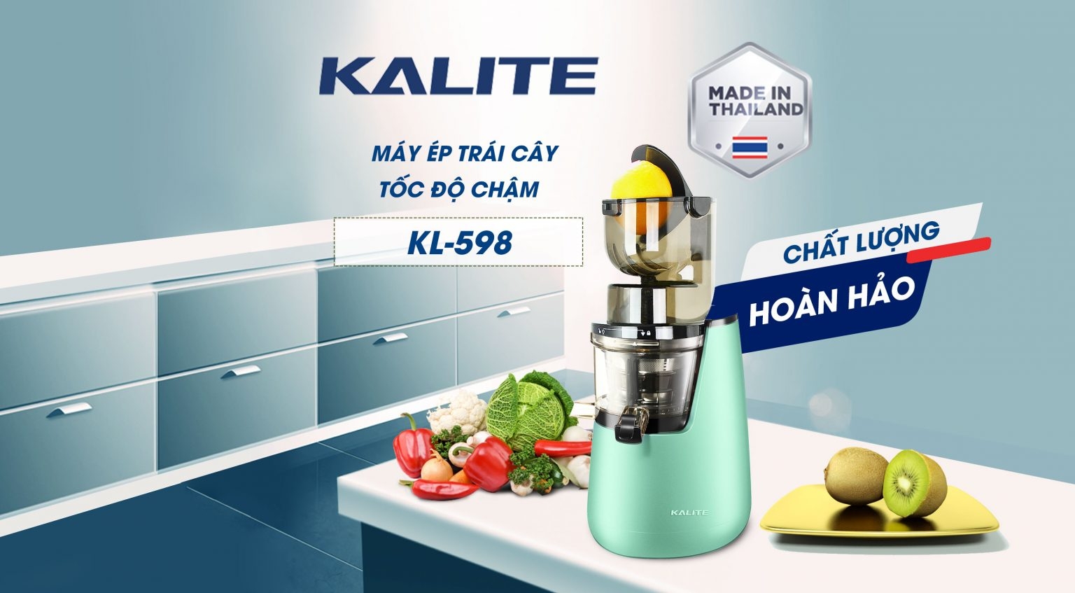 Máy ép chậm Kalite KL-598 