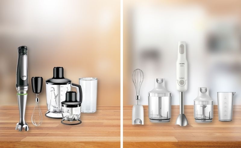 So sánh máy xay cầm tay Philips và Braun (Ảnh 1)