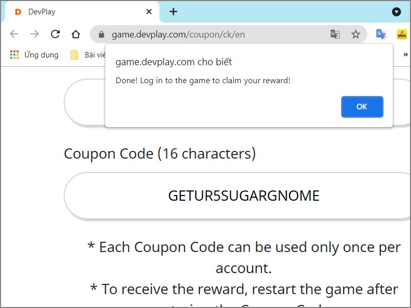 nhập mã code Cookie Run Kingdom
