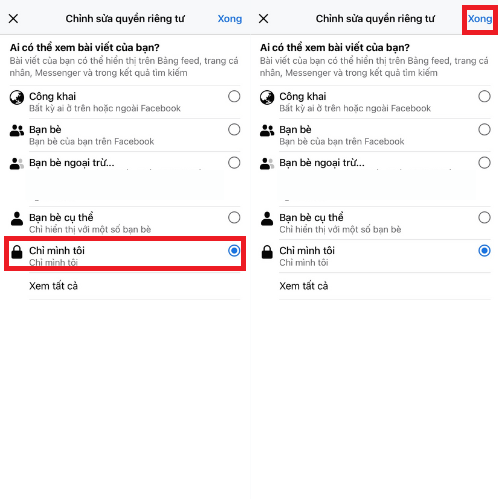 Cách ẩn ảnh trên Facebook bằng điện thoại 3