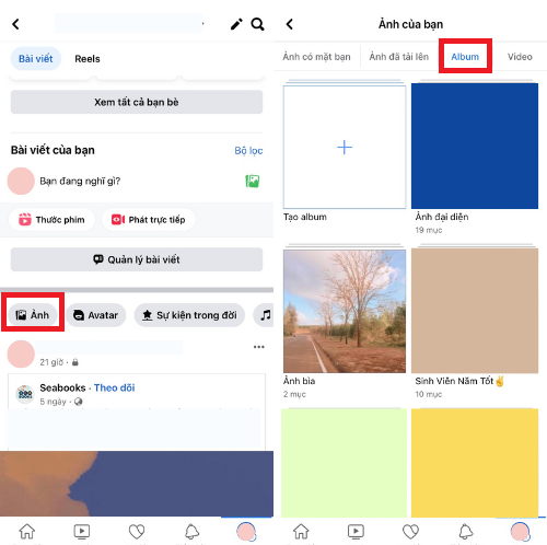 Cách ẩn ảnh trên Facebook bằng điện thoại 5
