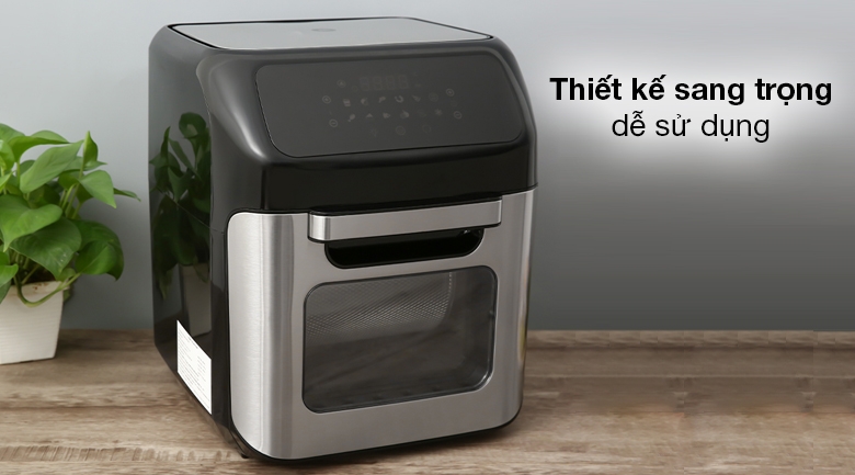 Nồi chiên không dầu Mishio có thiết kế sang trọng