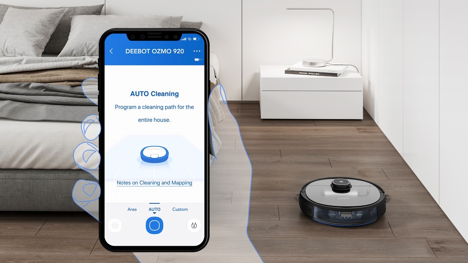 Cách chia sẻ quyền điều khiển robot hút bụi lau nhà