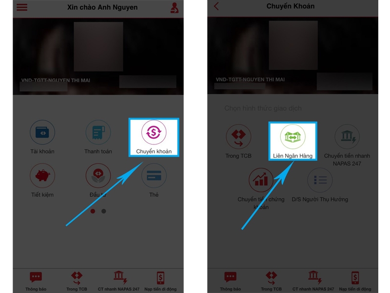 Chuyển tiền Techcombank trên điện thoại (Ảnh 6)