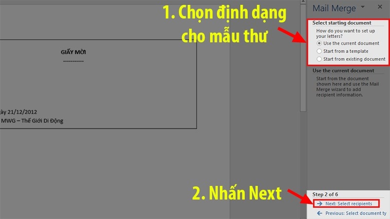 Cách trộn thư trong Word (Ảnh 6)