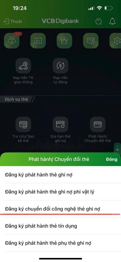 Hướng dẫn chuyển đổi thẻ từ sang thẻ chip Vietcombank (Ảnh 3)