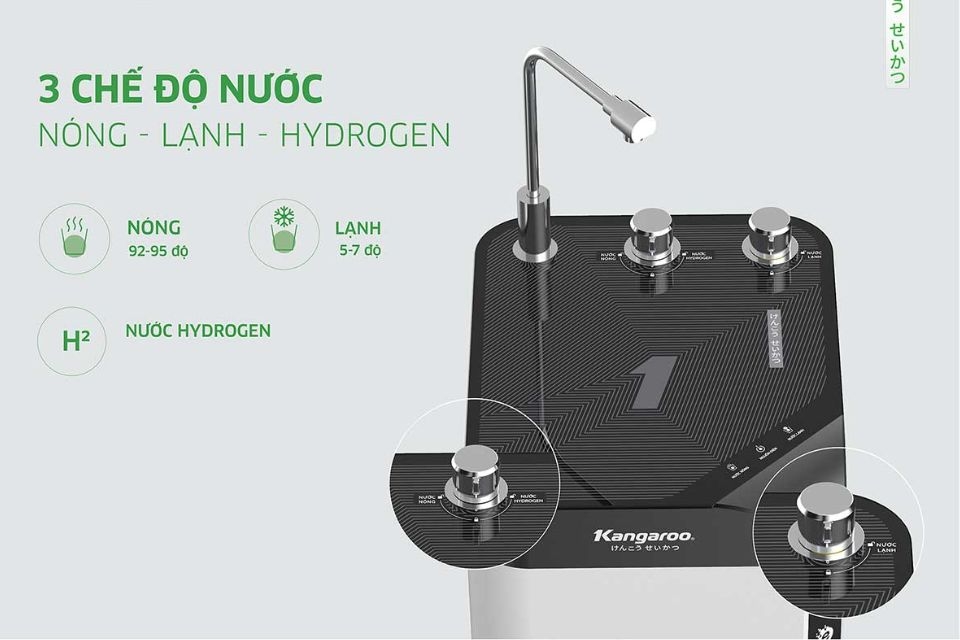 3 chế độ nước máy lọc nước KG10A10S