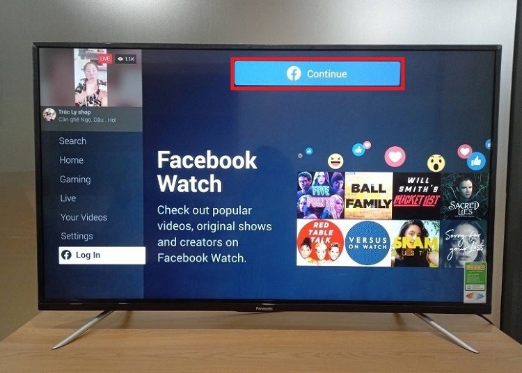 Đăng nhập vào tài khoản Facebook