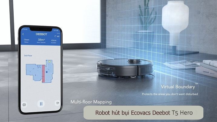 so sánh robot Ecovacs T8 và T5