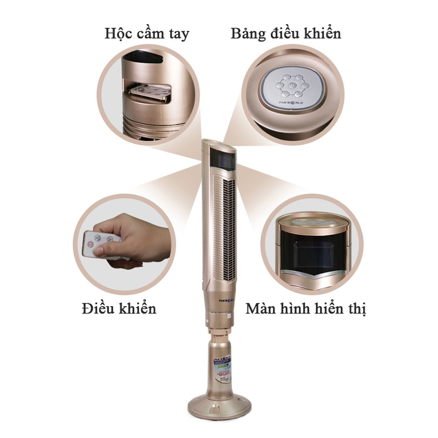 Panworld PW-069H - Chiếc quạt tháp sở hữu vẻ ngoài hiện đại, tinh tế và sang trọng