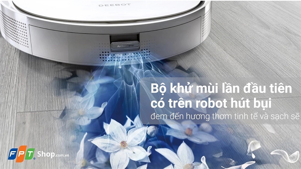 Công nghệ khử mùi lan tỏa hương thơm Air Freshener trên robot hút bụi Ecovacs Deebot T9