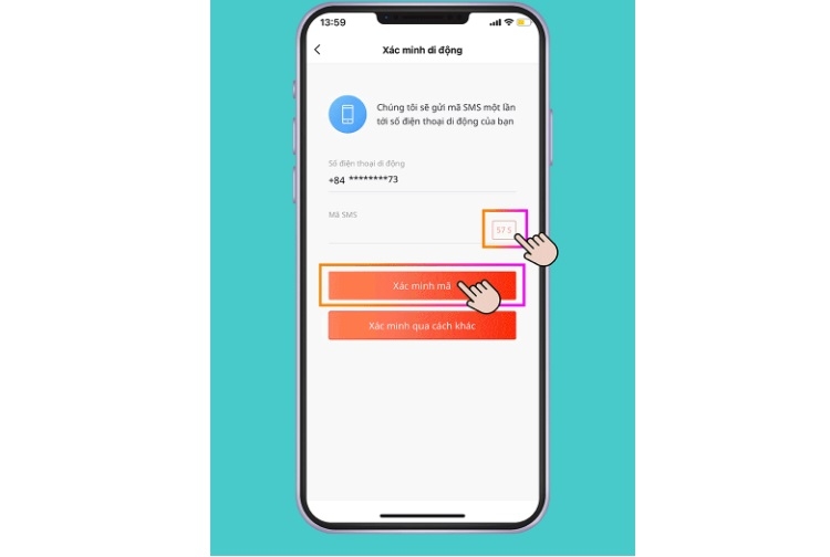 Nhập mã xác minh
