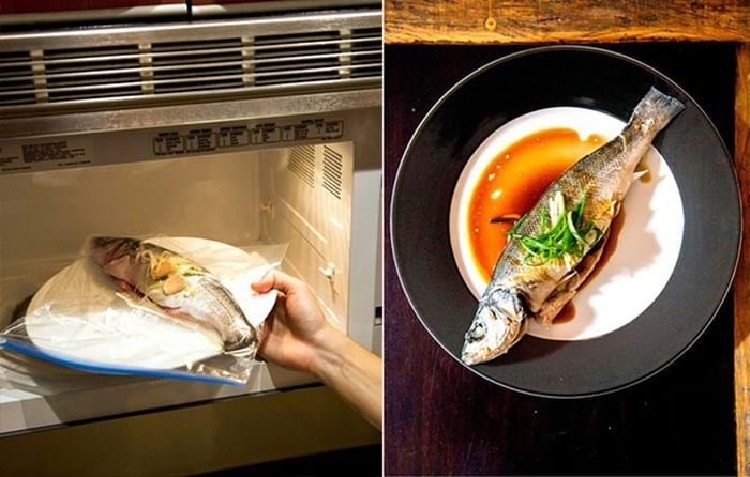 Nấu hải sản bằng lò vi sóng