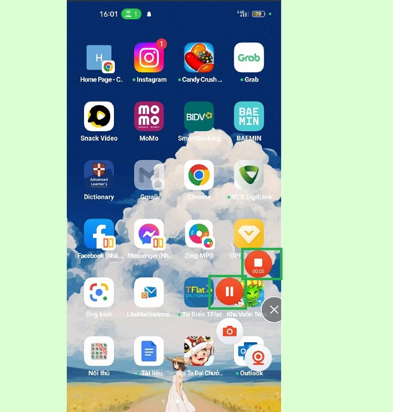 Kết thúc quay màn hình bằng Mobizen