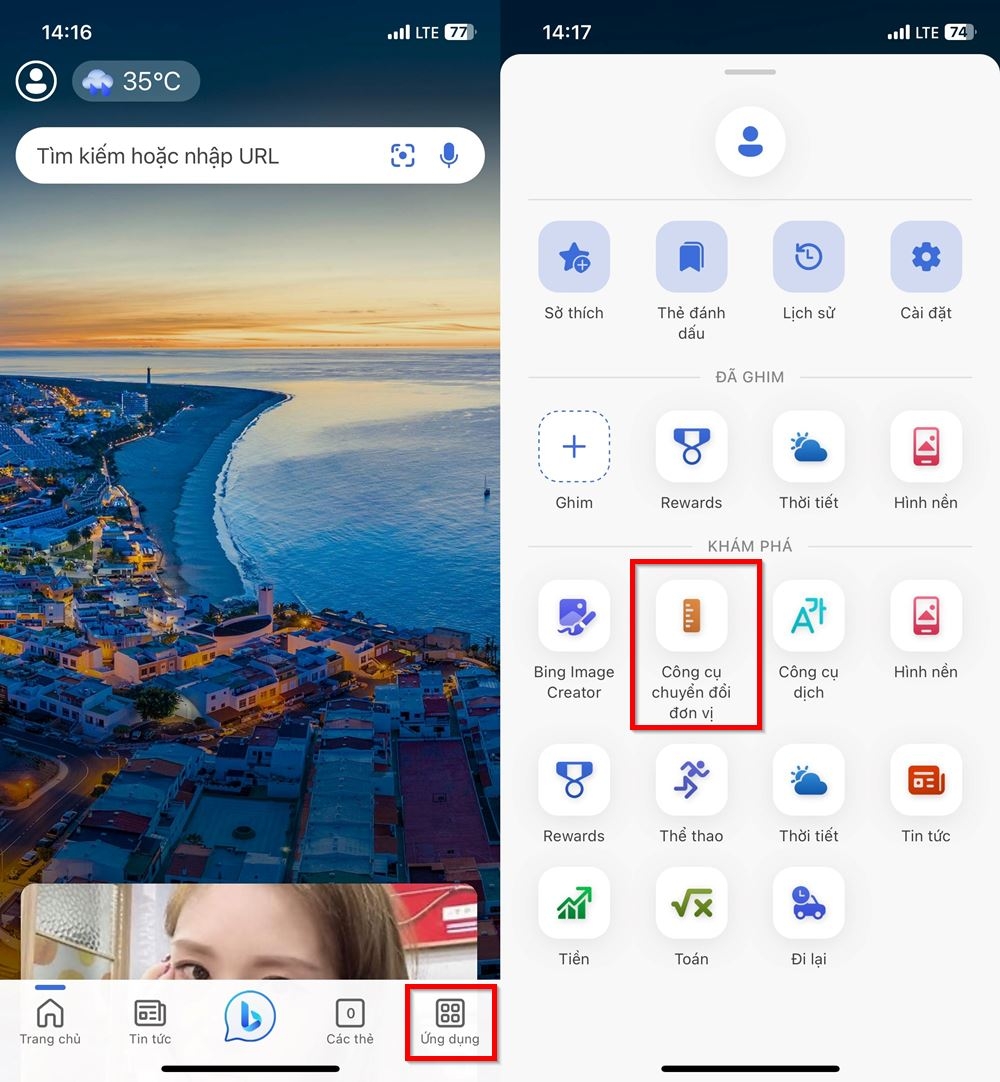Cách chuyển đổi đơn vị nhanh chóng trên Bing AI 1