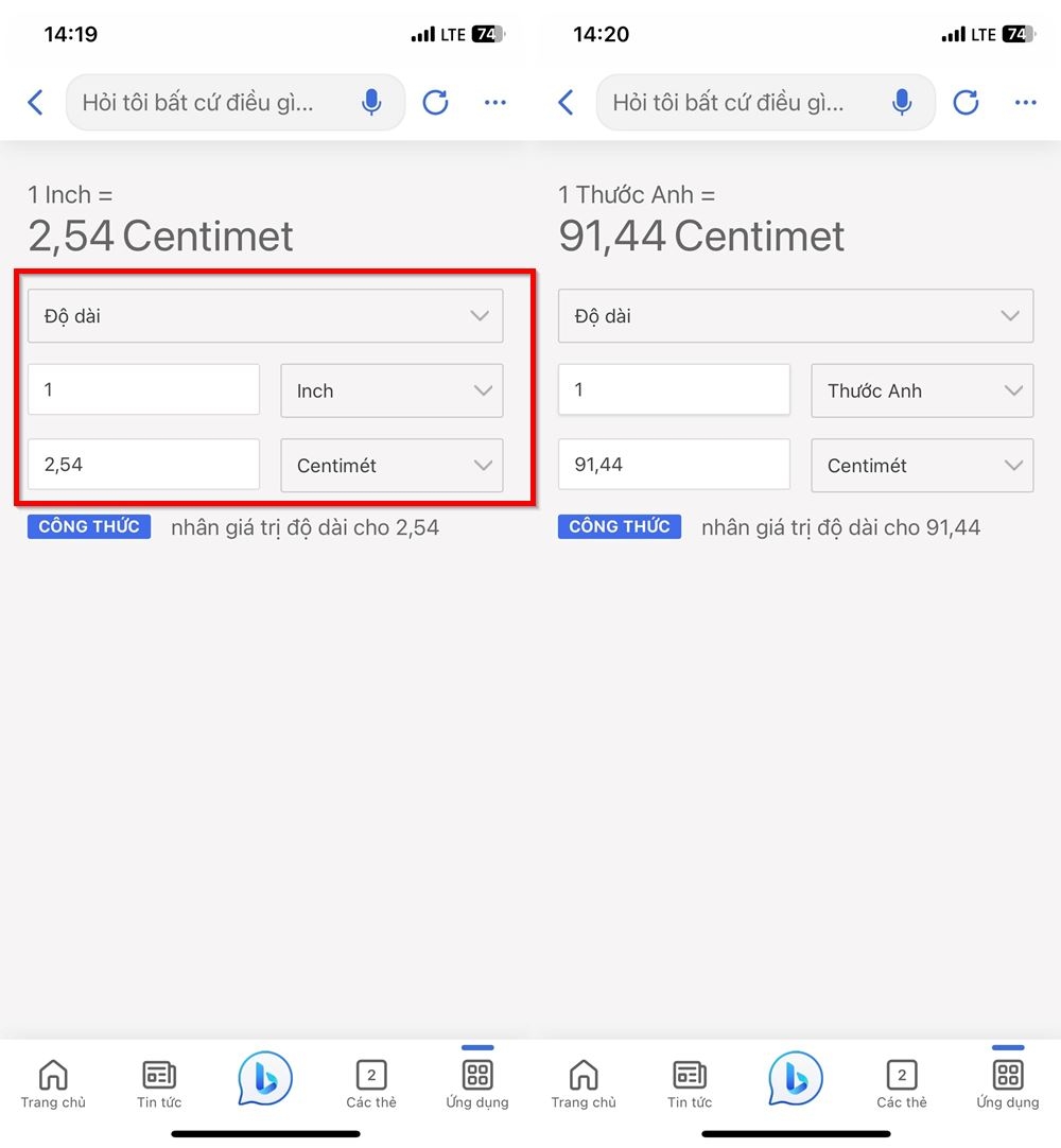 Cách chuyển đổi đơn vị nhanh chóng trên Bing AI 2