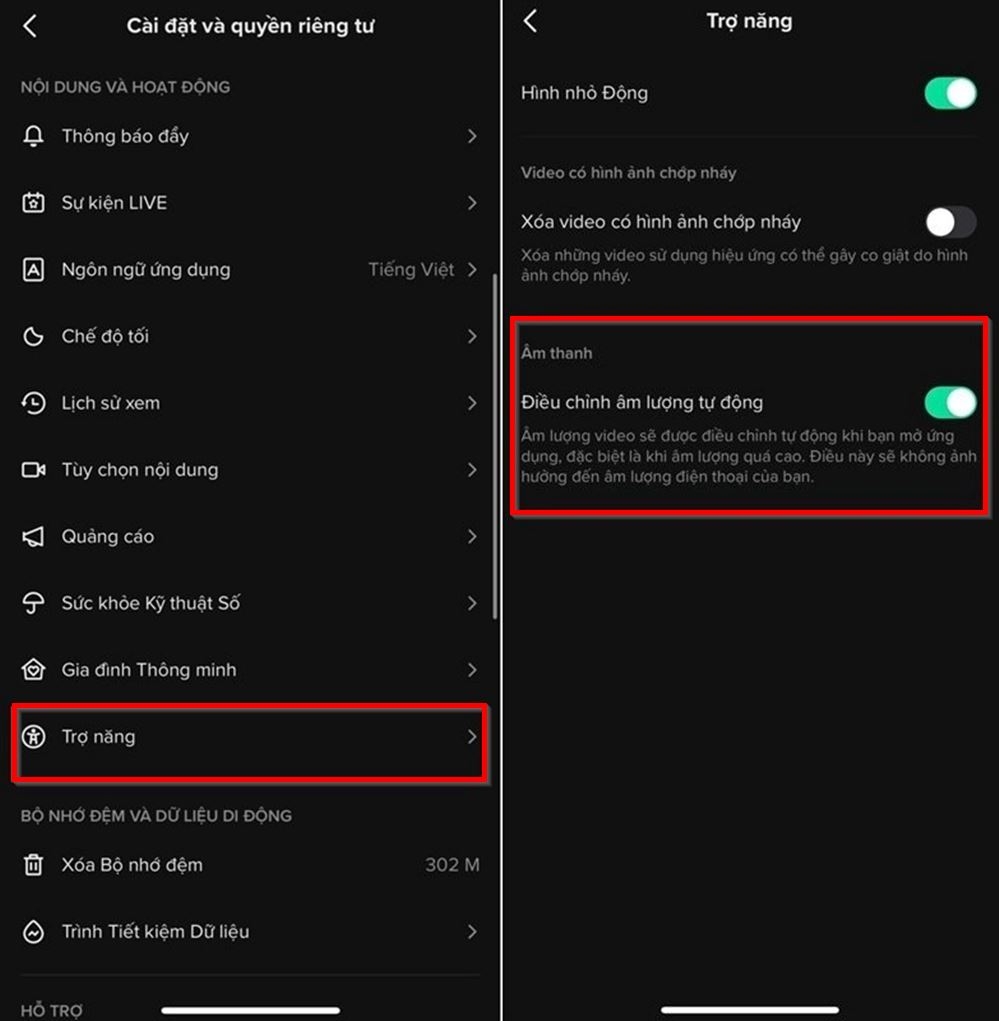  Cách điều chỉnh âm lượng tự động trên TikTok 2