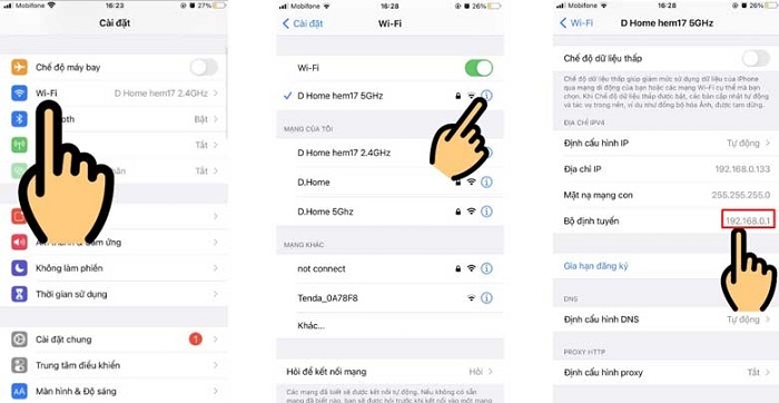 Sao chếp địa chỉ IP của Bộ định tuyến