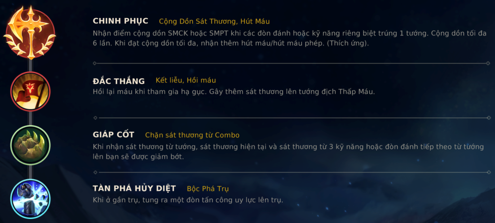 Bảng ngọc Darius Tốc Chiến