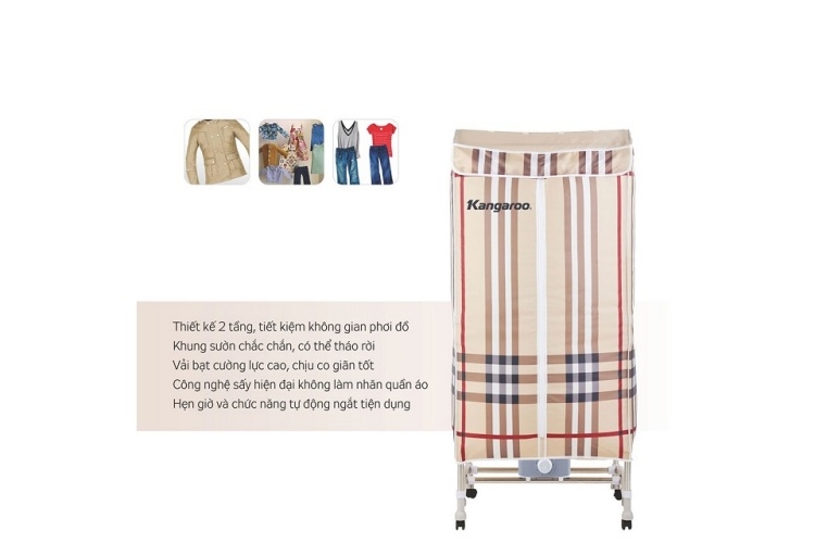 Review máy sấy quần áo Kangaroo KG307N