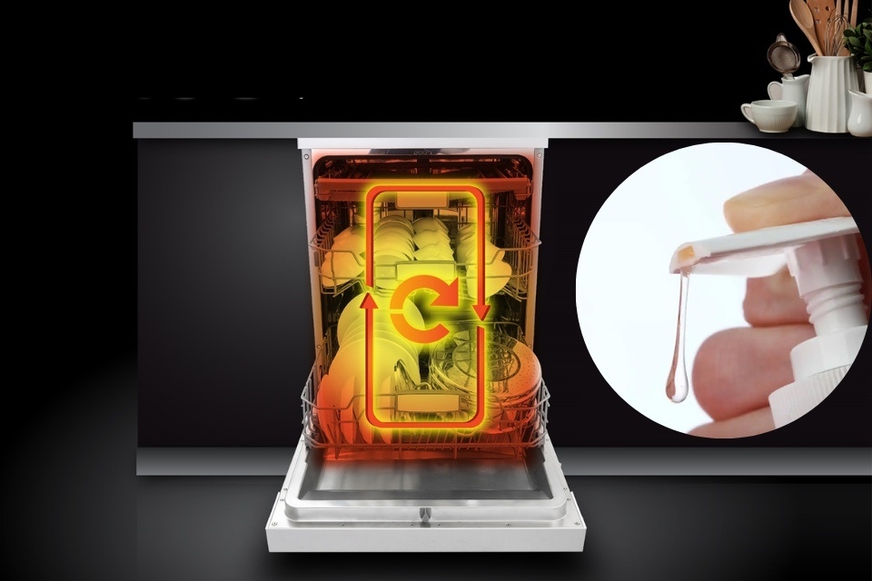 Nước bóng máy rửa bát không phải là một tẩy rửa bắt buộc