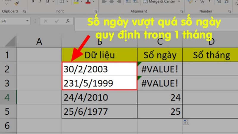 Cách sửa lỗi #Value! ngày tháng trên Excel (Ảnh 2)