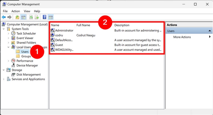 Mẹo xem nhanh tất cả tài khoản người dùng trên Windows 11 (7)