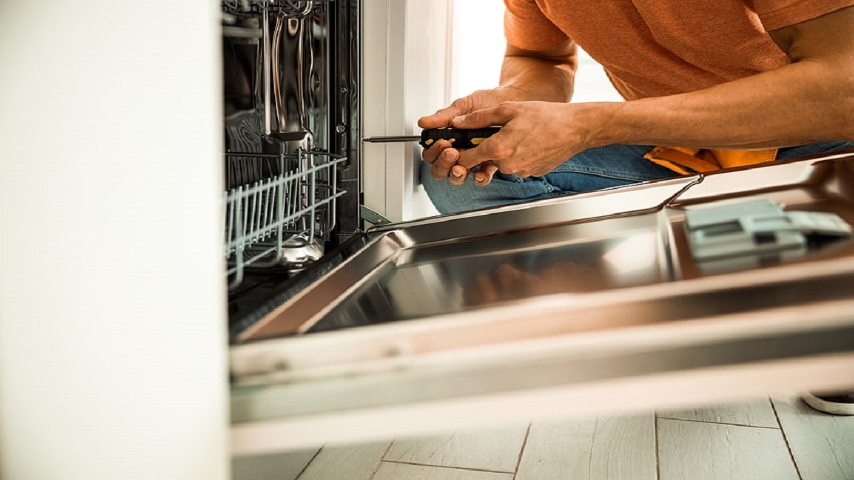 Lắp đặt máy rửa bát bước 4
