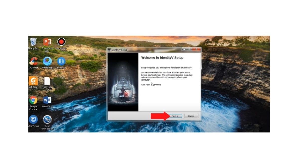 Chọn Next để đi tiếp