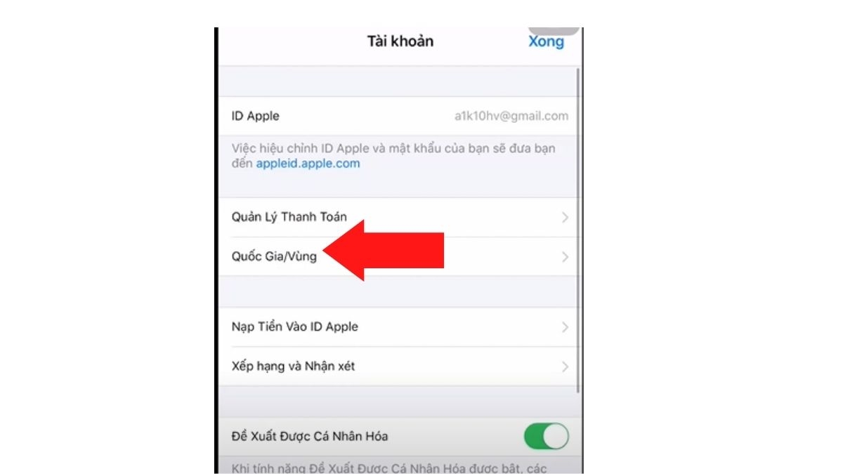 Chọn nơi hỗ trợ cài đặt