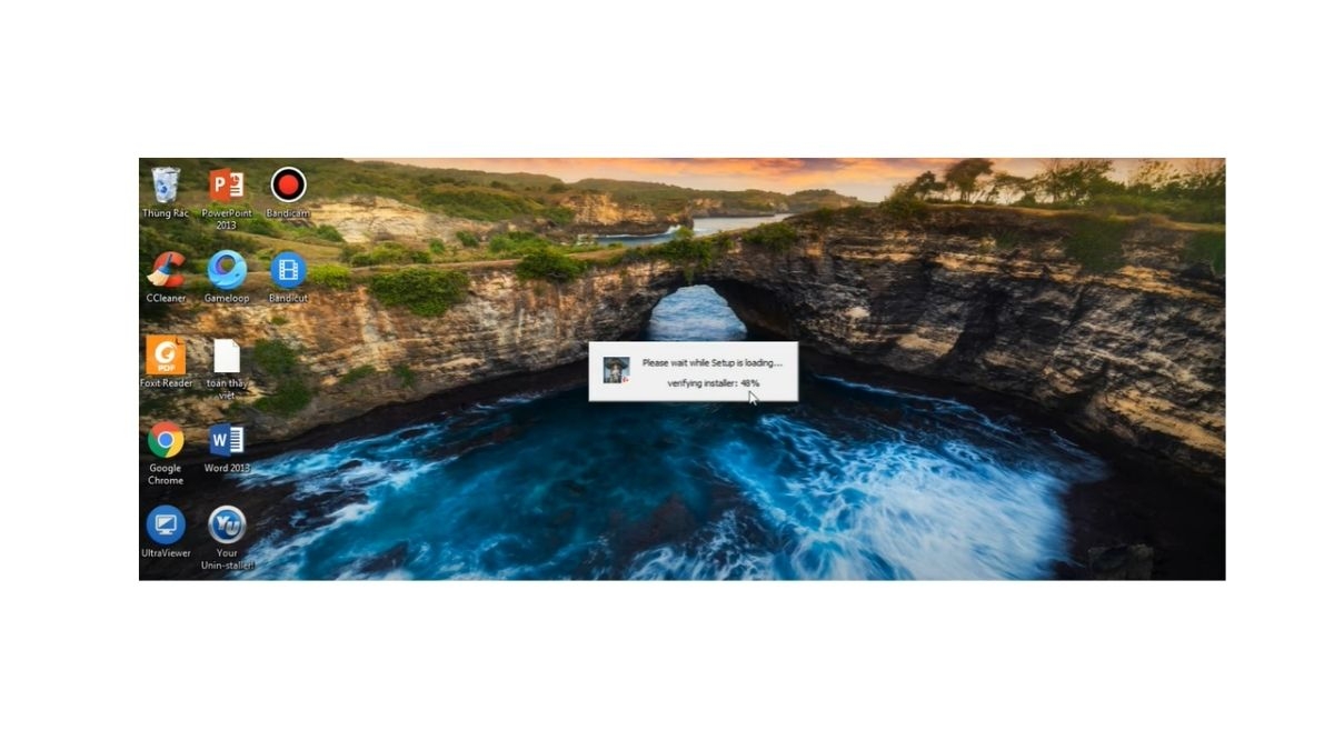 Sau đó chờ trong giây lát