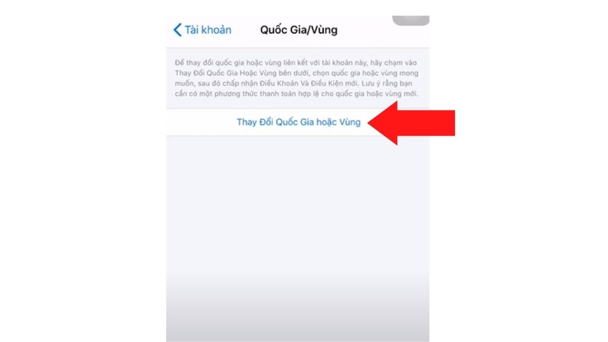 Thay đổi quốc gia