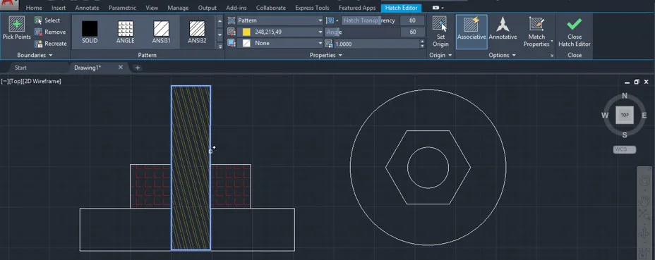 Cách sử dụng lệnh Hatch trong CAD (Bước 18)