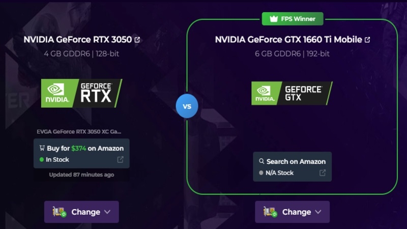 So sánh RTX 3050 vs GTX 1660Ti (Ảnh 3)