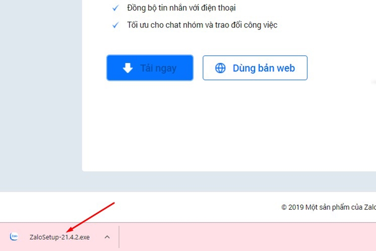 Cách tải Zalo PC 2