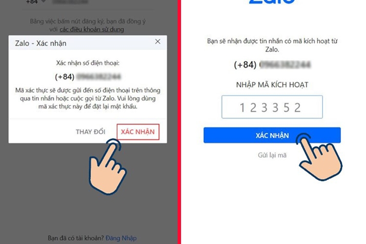 Cách đăng ký tài khoản trên Zalo PC 2