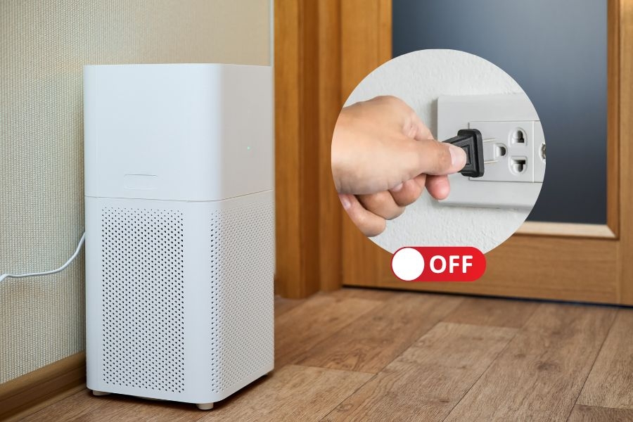 Máy lọc không khí cắm nhầm điện sẽ bị mất nguồn