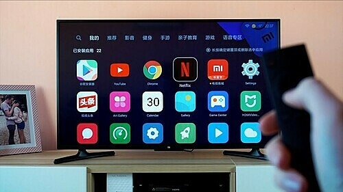 Giao diện chính của Tivi Xiaomi