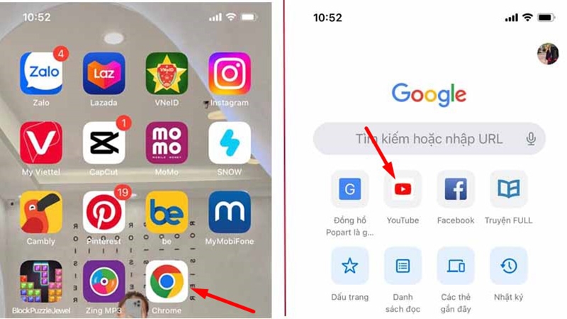 Cách vừa xem Youtube vừa lướt web trên iPhone (Ảnh 2)