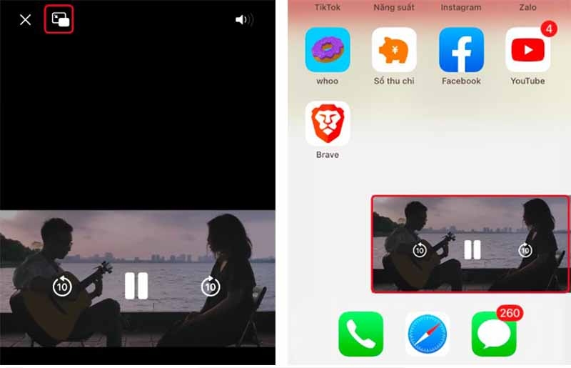 Cách vừa xem Youtube vừa lướt web trên iPhone (Ảnh 6)