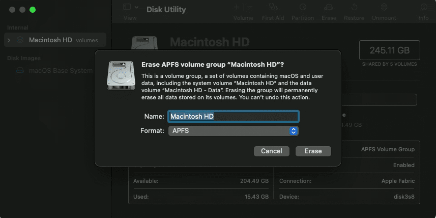 Khôi phục cài đặt gốc reset MacBook (Ảnh 11)