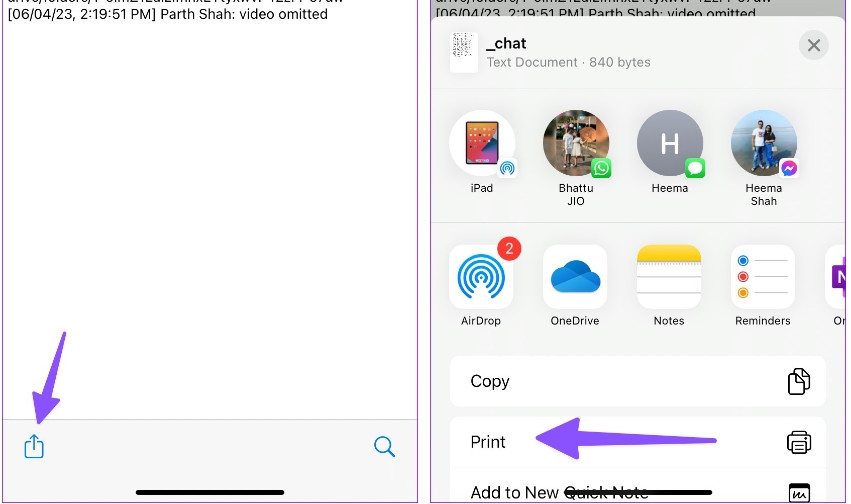 Cách in tin nhắn trò chuyện WhatsApp trên iPhone và Android (15)