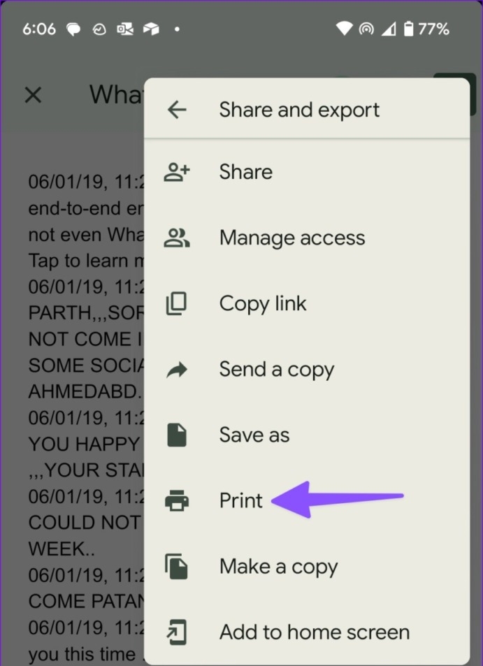 Cách in tin nhắn trò chuyện WhatsApp trên iPhone và Android (9)